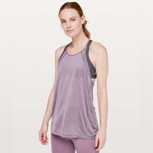 Lululemon Through The Movement Tank Smoked Mulberry Size 6